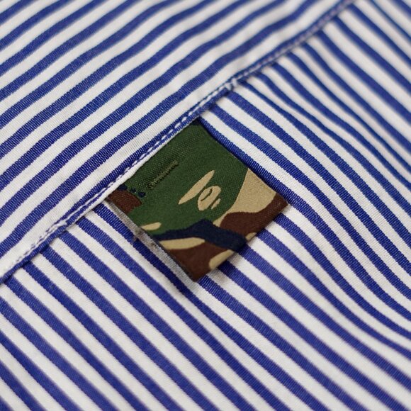 Aape by A Bathing Ape Striped Shirt with Logo Print - Picture 8 of 16